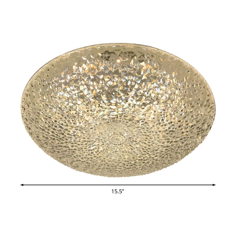 Kom spoelbevestiging lamp Minimalistisch acryl LED helder plafondlicht in wit/warm/natuurlijk licht voor slaapkamer