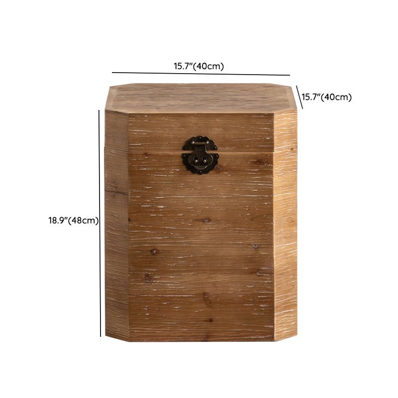 Solid Wood Coffee Table Block Natural Color Coffee Table for Living Room