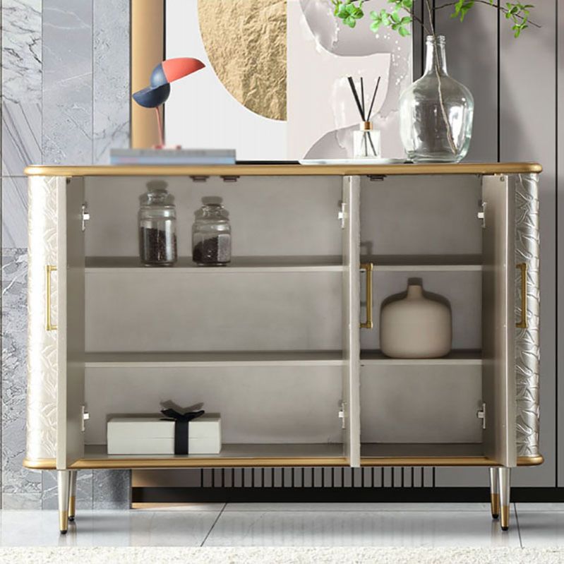 Modern Wood Sideboard Simple Cabinets Dining Server for Living Room