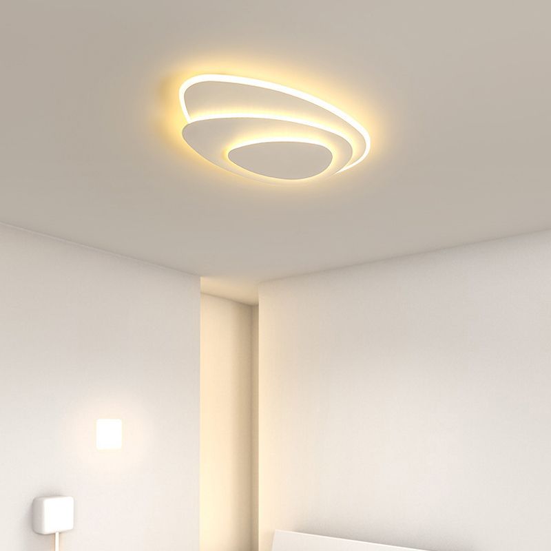 White LED Flush Mount Lighting Modernism Ceiling Light for Foyer
