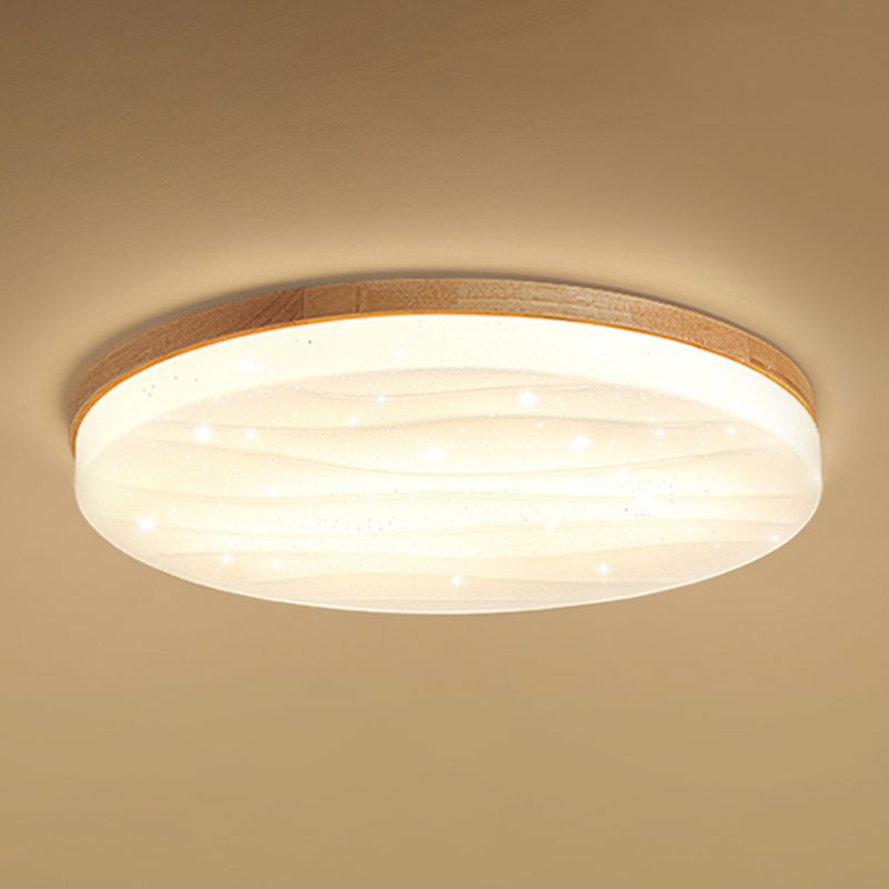 Modern Style Ceiling Light Simplicity Wooden LED Flush Mount Ceiling Lamp for Sitting Room