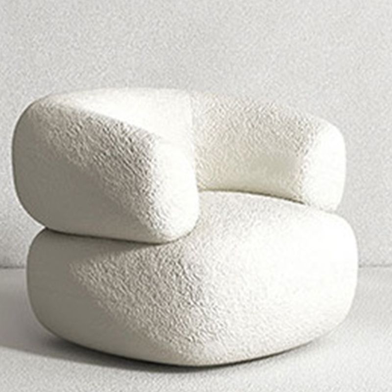 Contemporary Curved Sofa Sloped Arm Sofa with Tight Back for Living Room