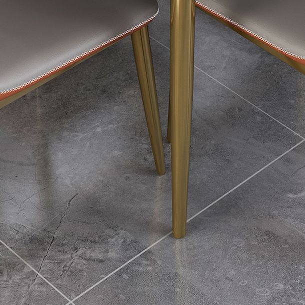 Glam Scalable Dinette Set 1/4/7 Pieces Rectangle Dining Table Set with Sintered Stone Top