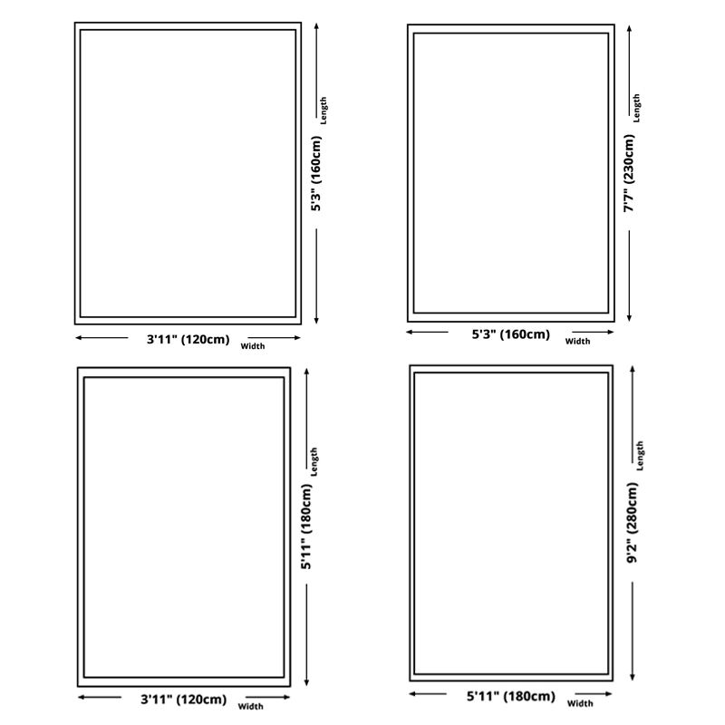 Abstract Area Rug Polyester Ink Painting Rug Non-Slip Backing Carpet for Living Room