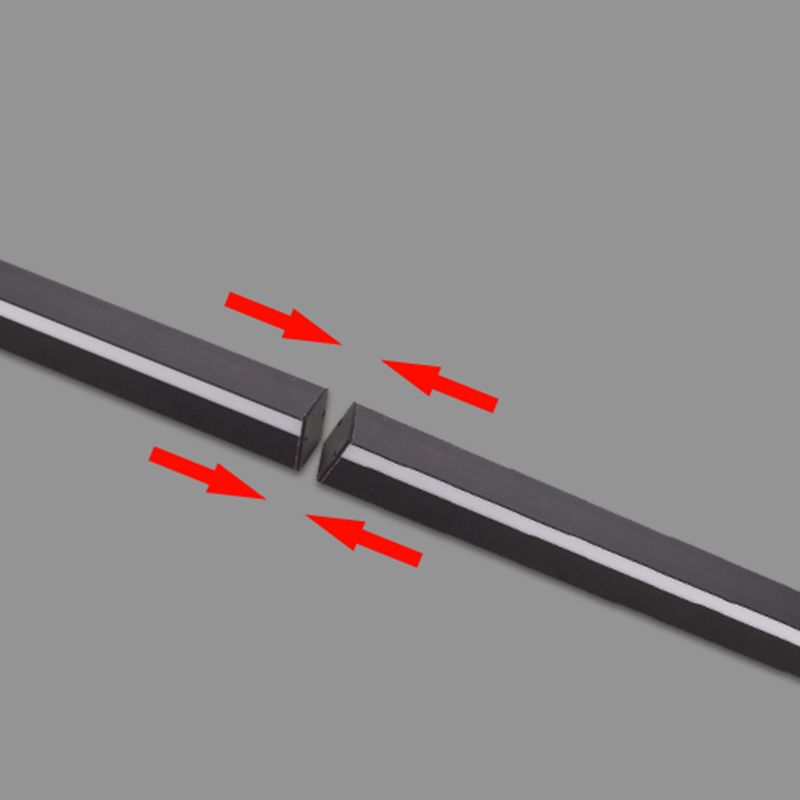 Ein leicht linear linearer Metallwand Licht moderne Wandmontageleuchte in Schwarz