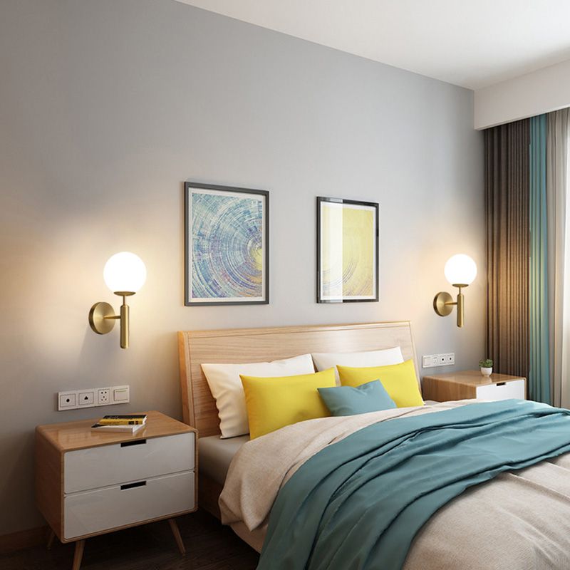 Iluminación de pared de la pared en forma de bola estilo minimalista de lámpara de montaje en pared de vidrio