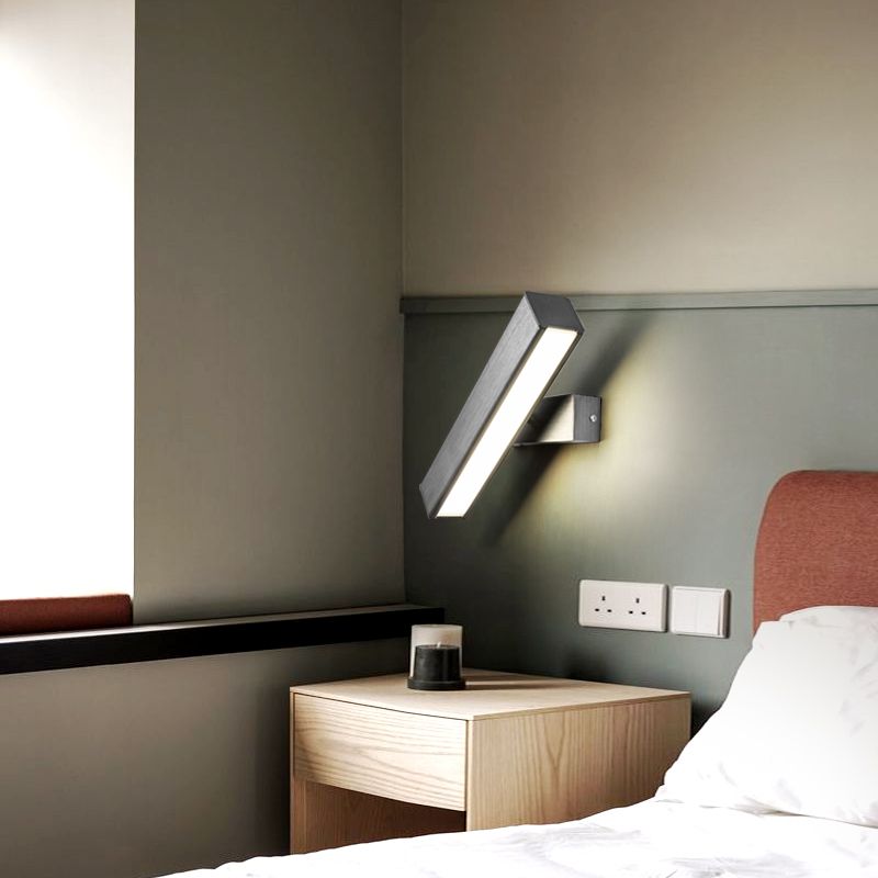 Square Shape Metal Wall Light Modern 1-Light Wall Mounted Light Fixture