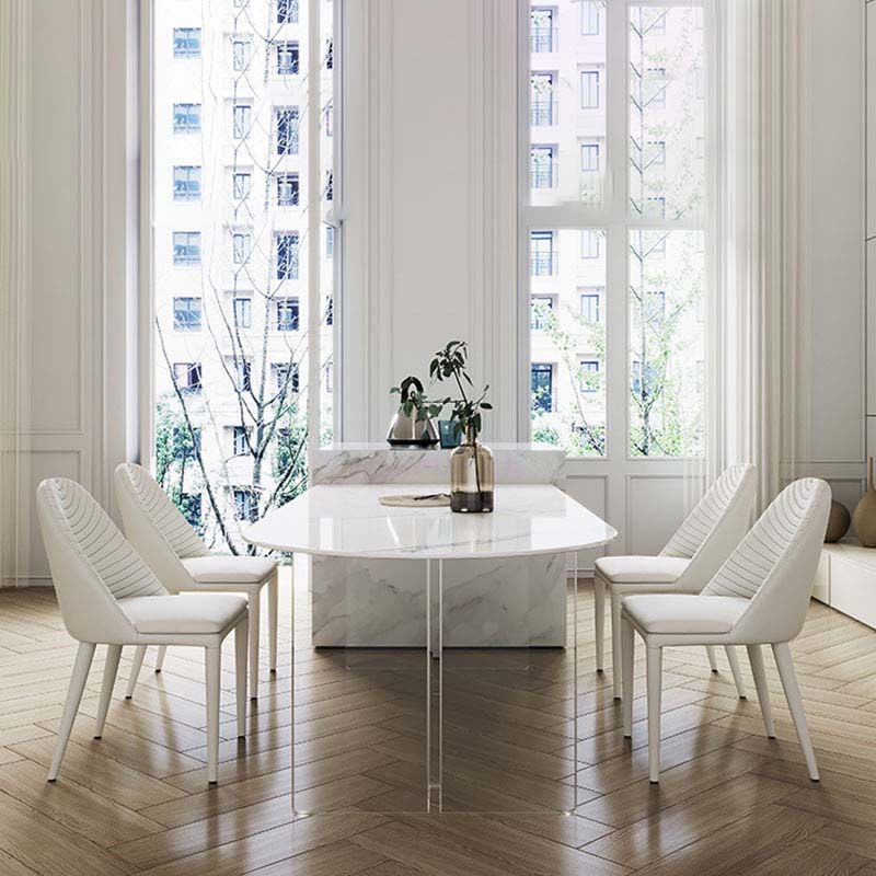 Modern Style Dining Sintered Stone Table Dining Plastic Table for Home Use