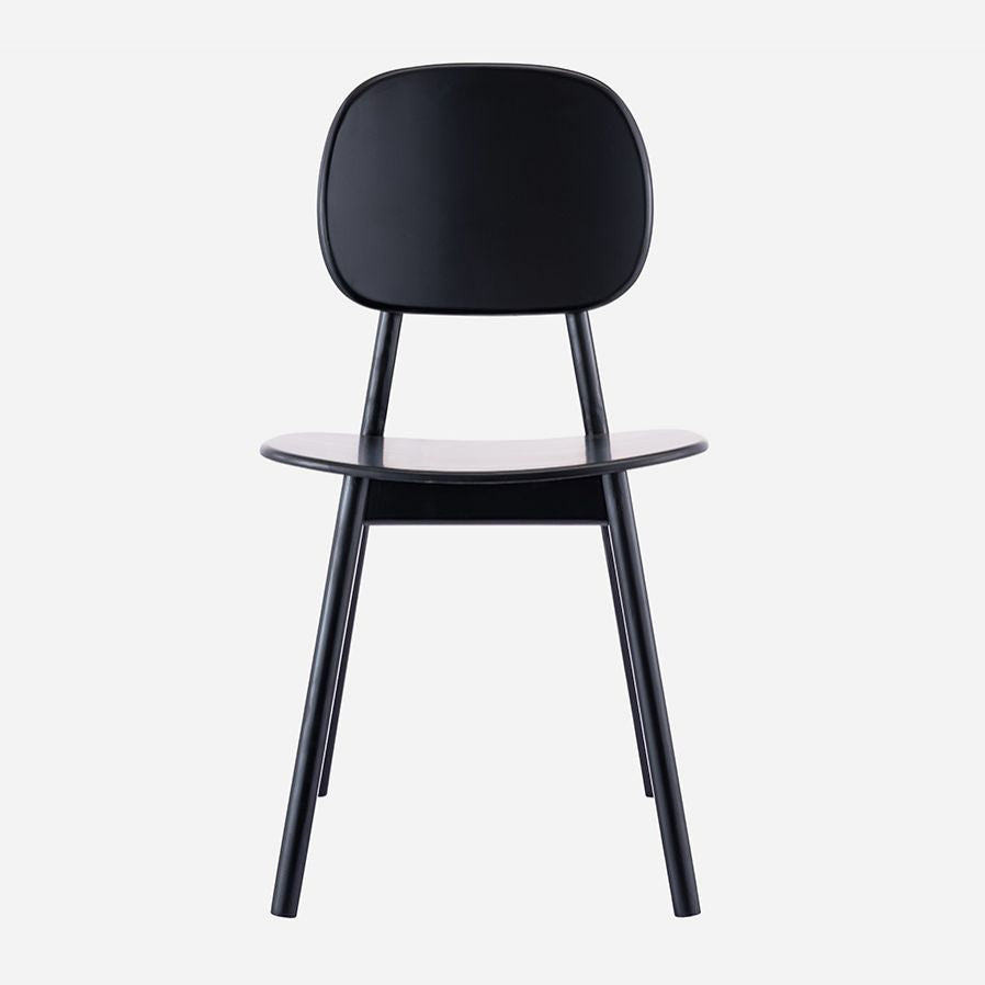 Contemporary Kitchen Dining Chair Open Back Dining Side Chair with Wooden Legs