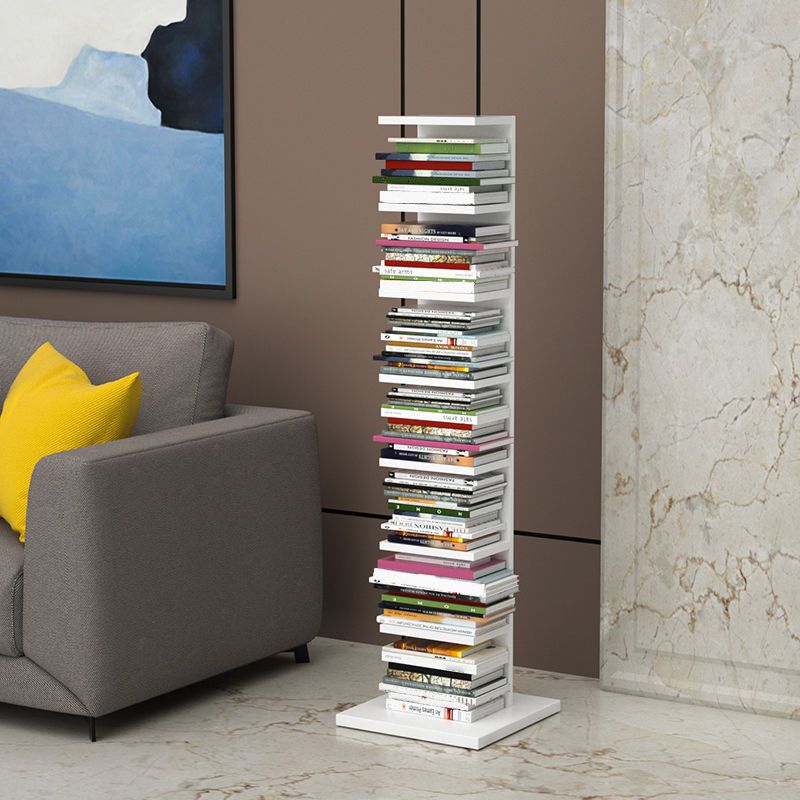 Closed Back Bookshelf Contemporary Style Invisible Bookcase for Study Room and Office