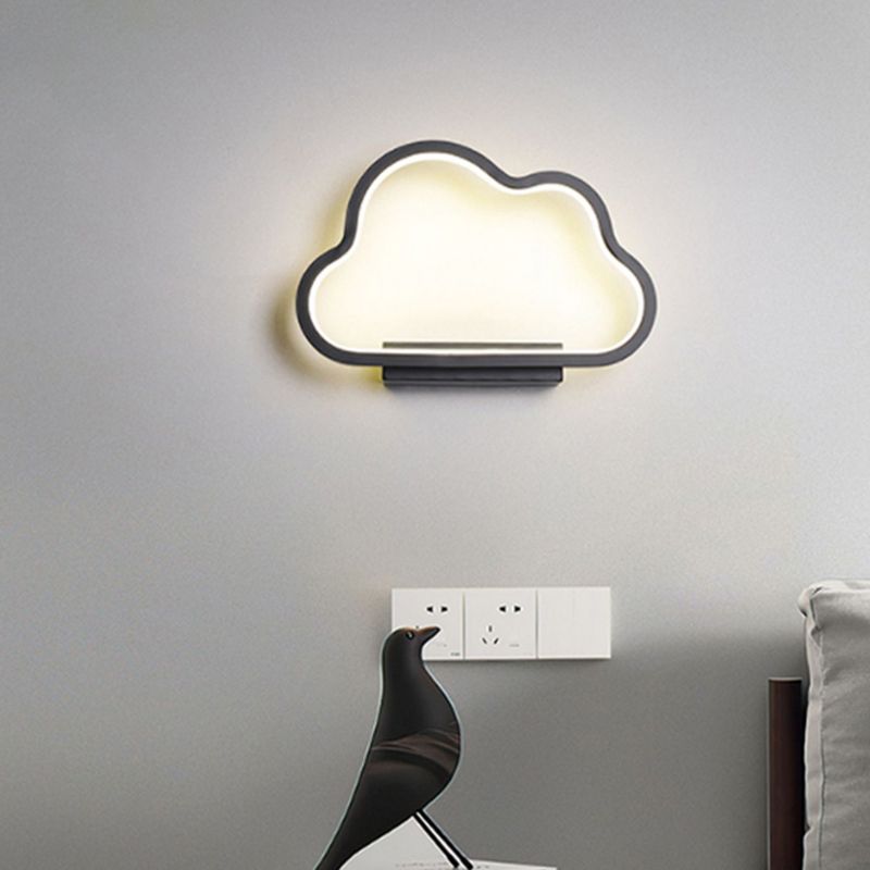 1-Light Geometric Wall Lighting Ideas Modern Style Metal Wall Mount Lamp