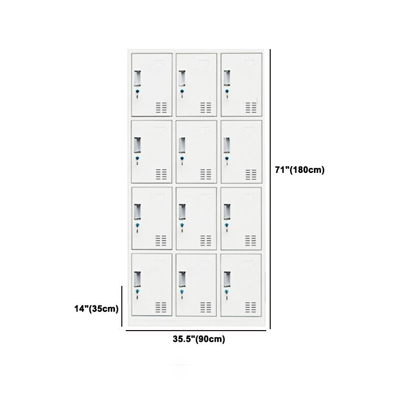 Contemporary Style Wardrobe White Metal Wardrobe Closet for Home