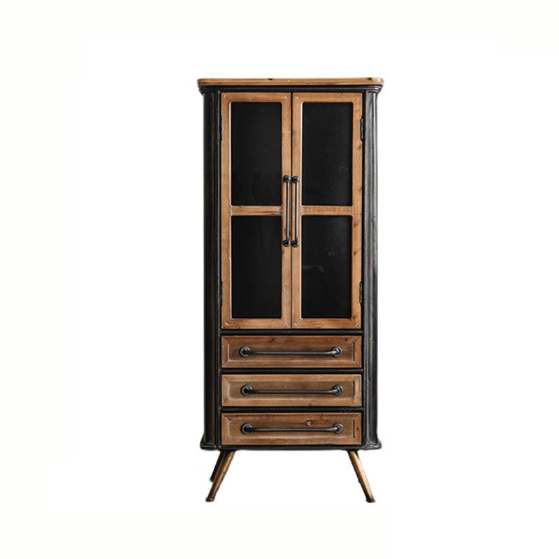 Solid Wood Cabinet Industrial Stain Resistant Accent Cabinet