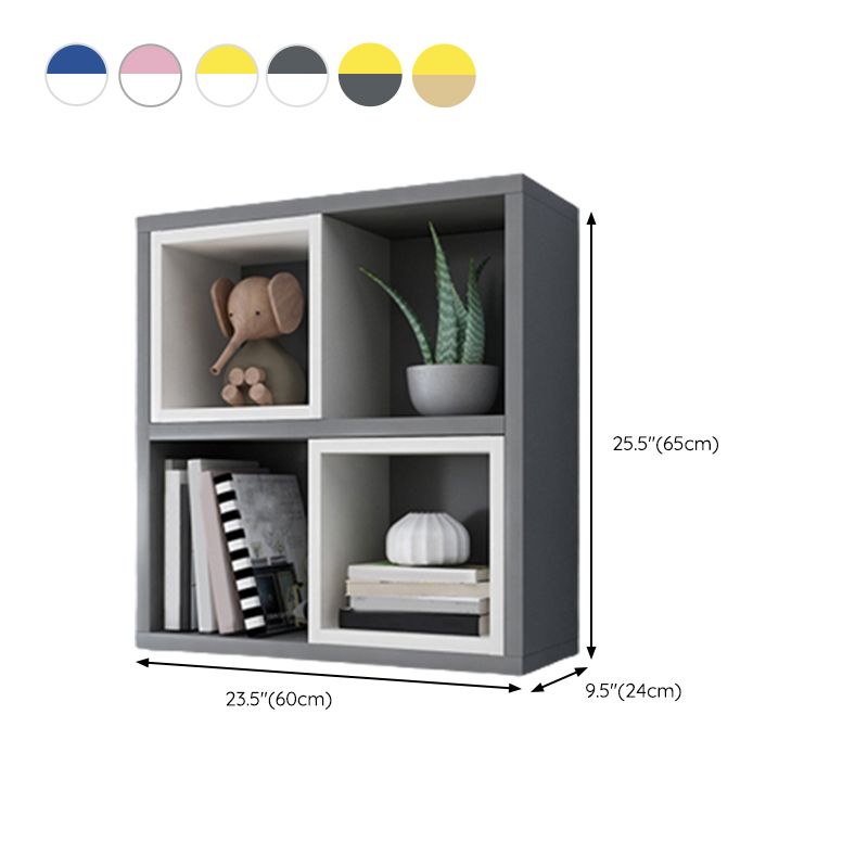 Modern Floating Bookshelf Wooden Wall Mounted Bookcase Shelves Included for Home