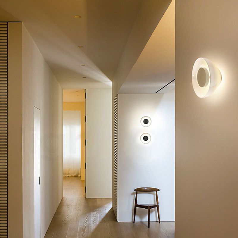 Glass Bowl Sconce Light Fixture Modern Style LED Wall Lighting Fixture for Aisle