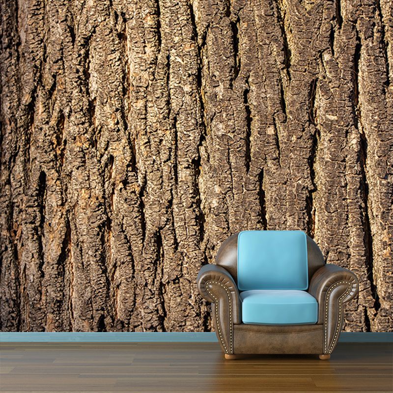 Wooden Style Environment Friendly Mural Industrial Style Wood Texture Mural for Bedroom