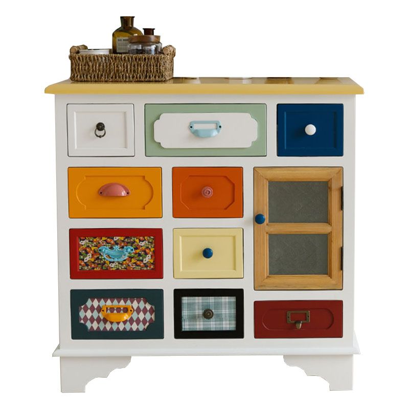 Coastal Style Dresser Manufactured Wood Storage Chest Dresser for Bedroom