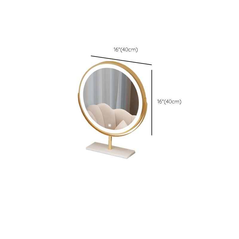 Solid Wood Makeup Vanity Desk Lighted Mirror Makeup Vanity Set with Drawer