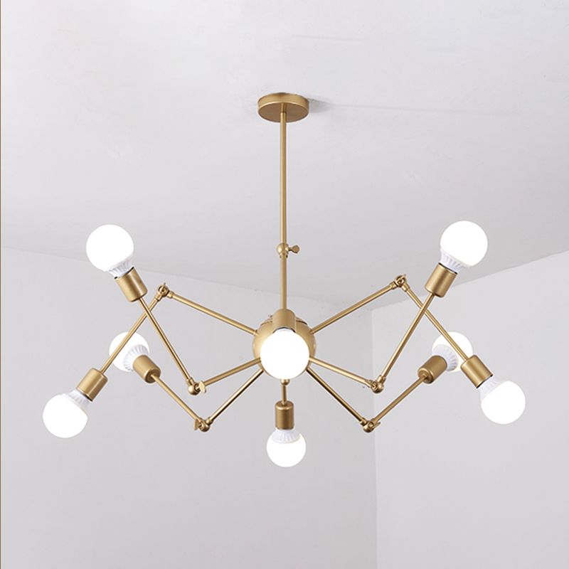 Spider Metal Chandelier Pendant Vêtements de style industriel Store de plafond