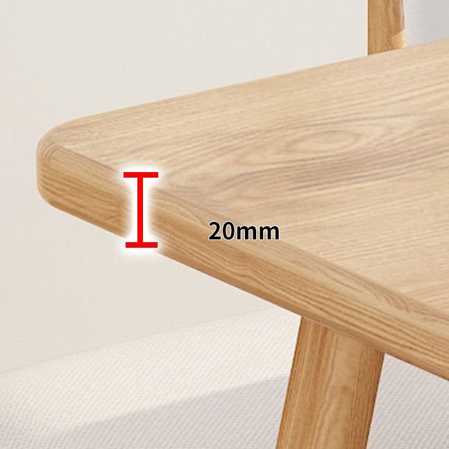 Rectangle Dining Table Trestle Base Dining Table in Walnut and Natural