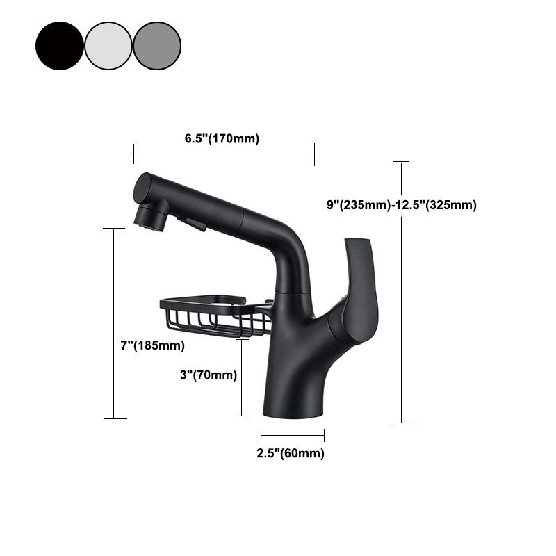 Industrial Sink Faucet Solid Color Centerset Bathroom Sink Faucet with Drain Assembly