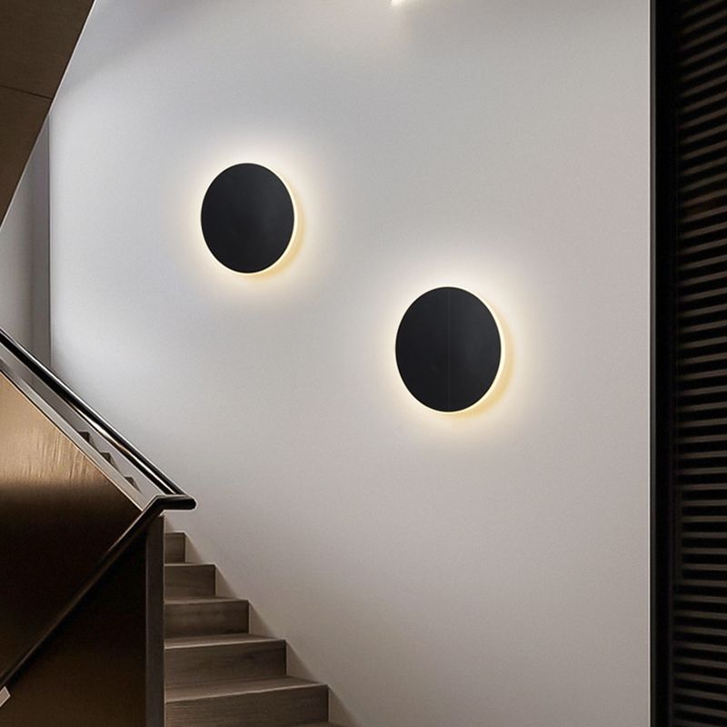 LED Atmosphere Wall Mount Lamp Minimalism Circle Shape Sconce Light for Bedroom Living Room
