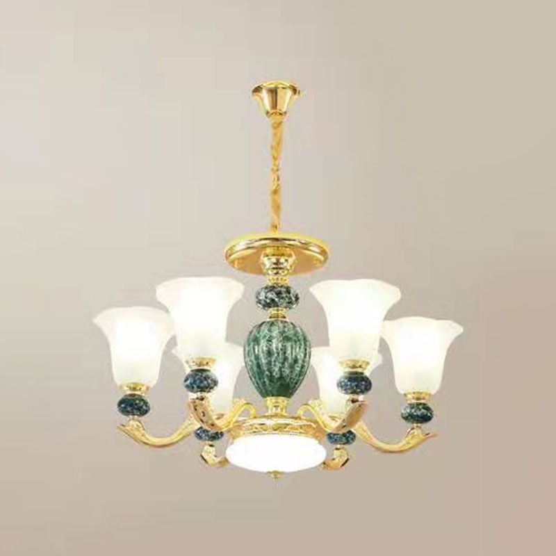 Lámpara colgante de gloria de vidrio esmerilado mínimo de lámpara de lámpara mínima para sala de estar