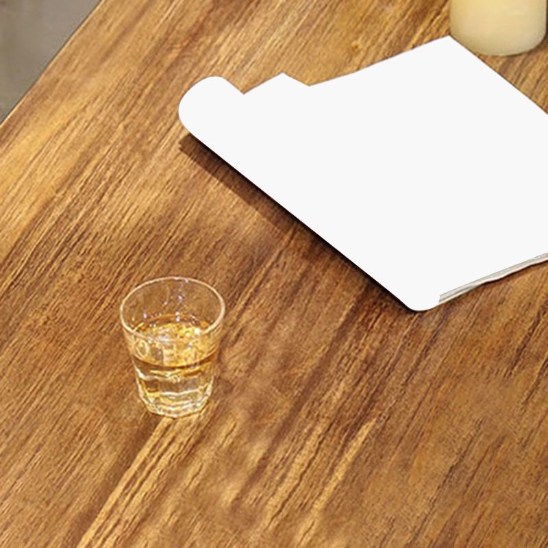 Modern Pub Height Dining Table Iron Solid Wood Pub Table for Patio