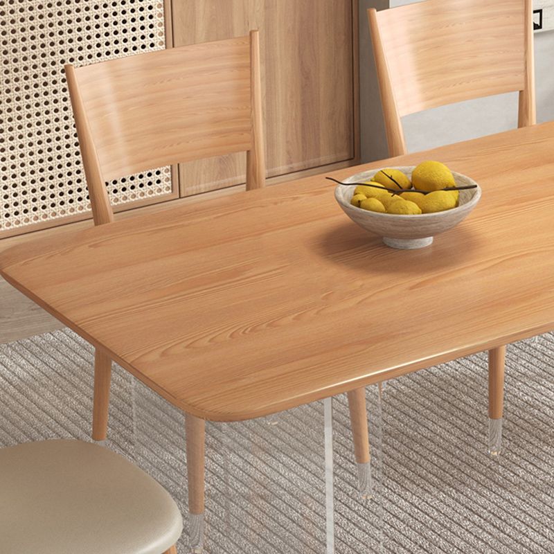 Modern Dining Set 1/3/5/7 Pcs Rectangle Dining Table and Armless Chair