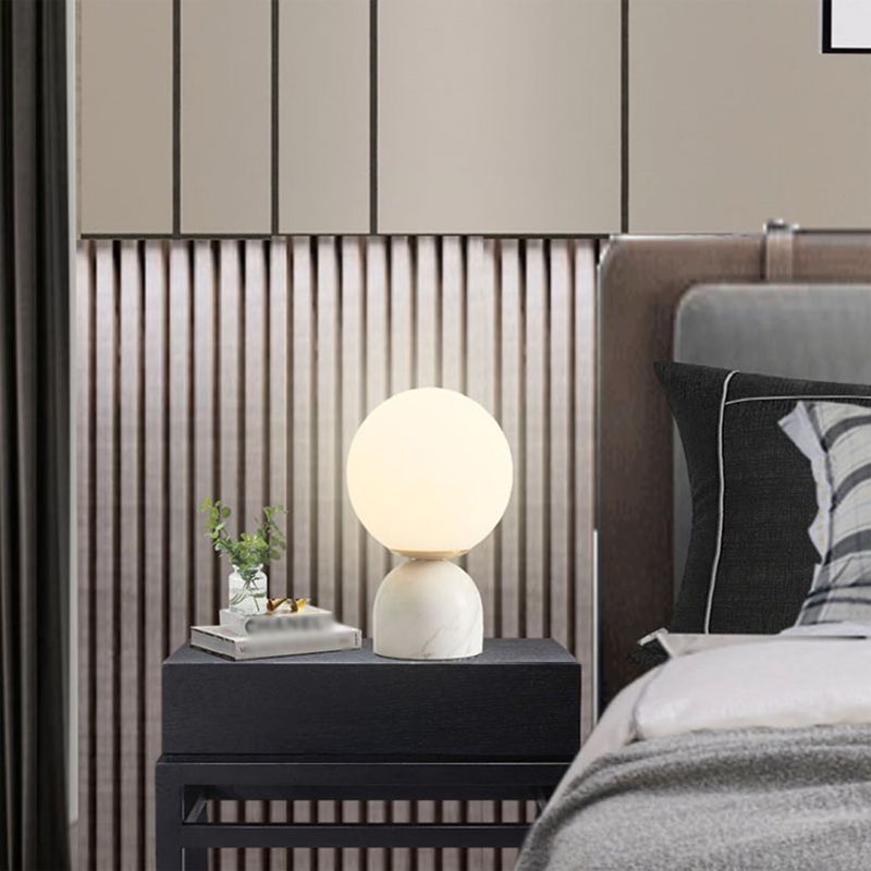 1 Light Geometric Night Table Lamp Modern Style Glass Table Lamps