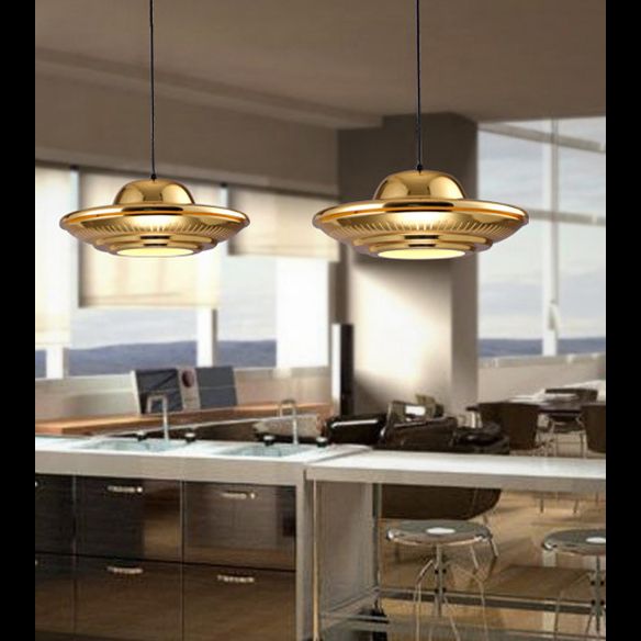 Apparecchiatura a sospensione a forma di luce a forma di luce a forma di UFO a forma di UFO post-moderna per la barra dei negozi di caffetteria