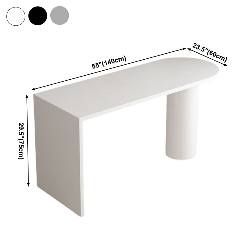 Mesa de comedor estándar con tapa de piedra sinterizada moderna, mesa de comedor rectangular con bases de pedestal dobles