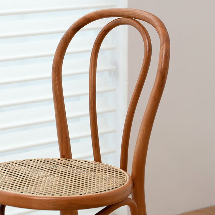 Chaises de salle à manger sans accoudoirs en bois courbé Chaises d'appoint en bois avec pieds en hêtre