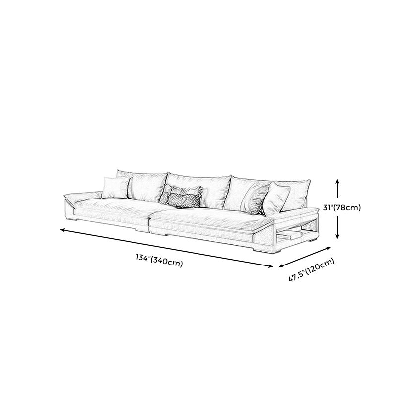 Stationary Living Room Standard Cushions Yellow Contemporary Seating