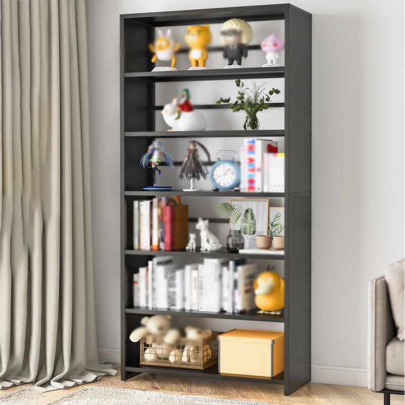 Modern Metal Bookshelf Open Shelf Bookcase with Rectangular Shelves