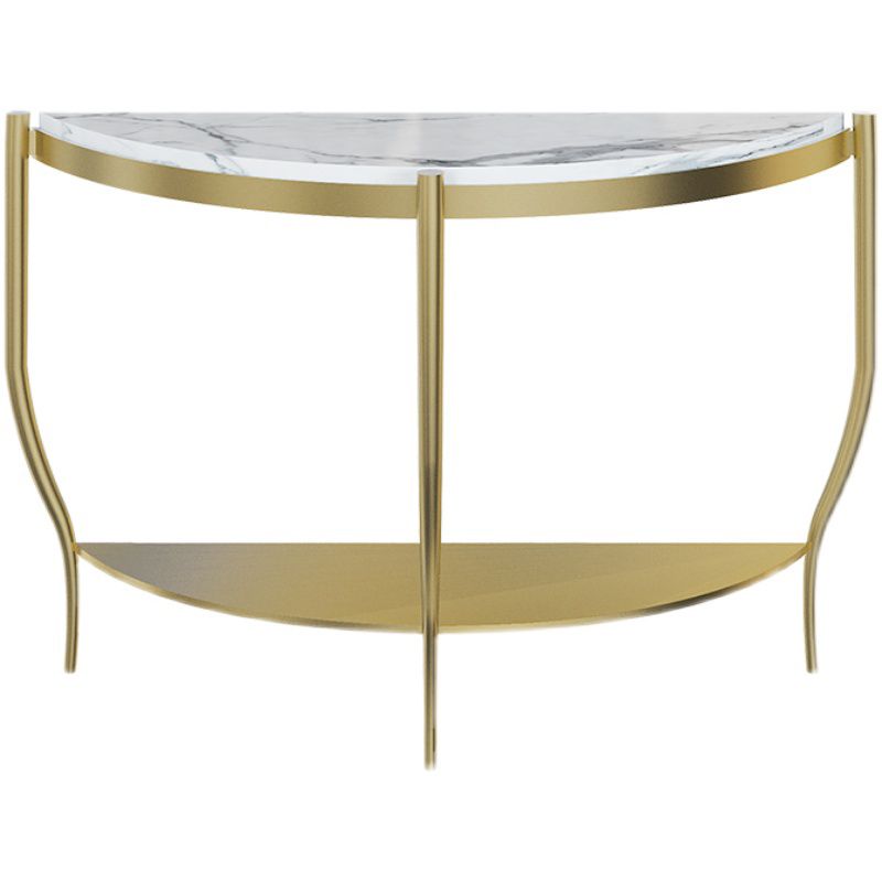 Glam Hall Console Table with 3 Legs 1-shelf Slate  Moon Console Table