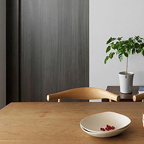 Rectangle Industrial Style DiningRoomTableSet Solid Wood Top DiningSet with 4 Legs Table