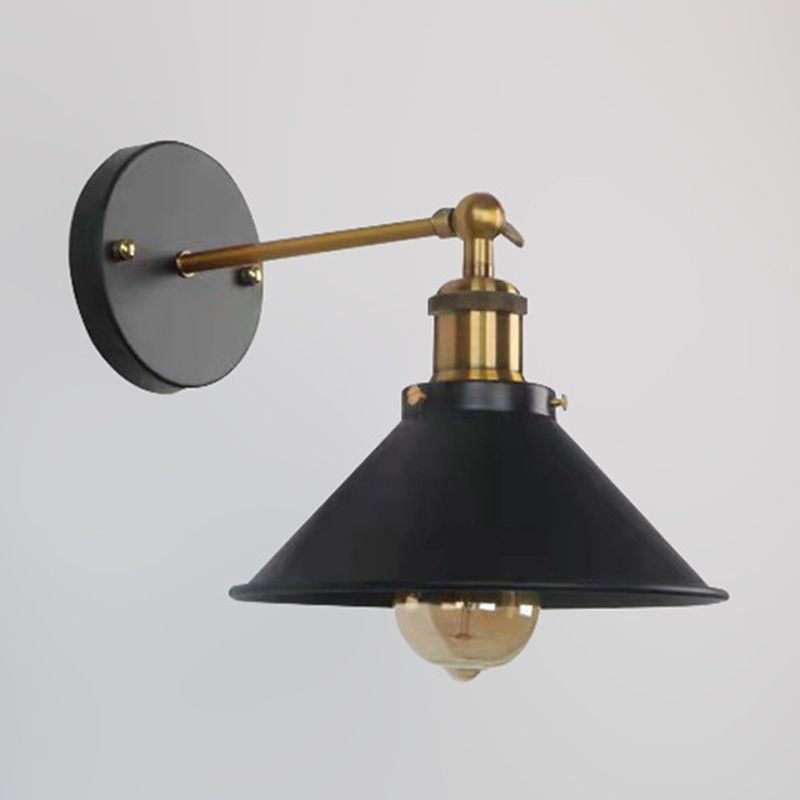 Industrial Style Wall Light Household Metallic Shade Wall Light Sconce for Corridor