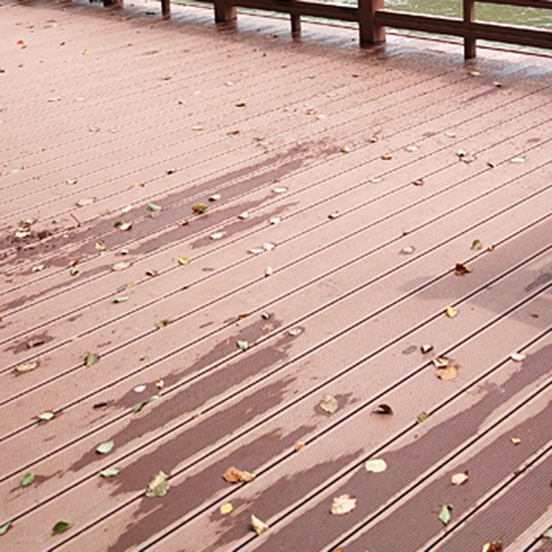 Outdoor Floor Patio Stripe Pattern Interlocking Waterproof Deck Plank