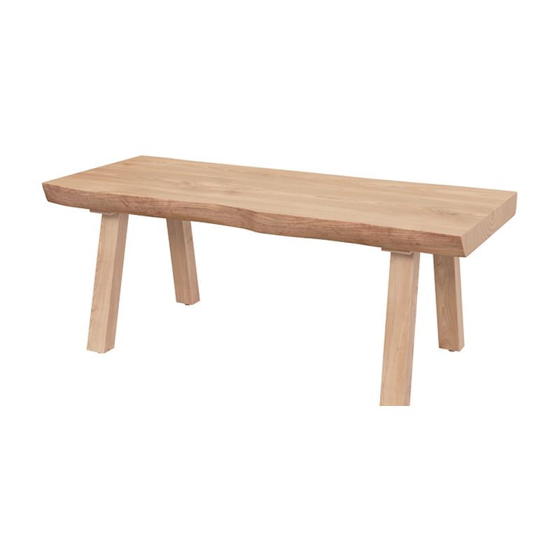 Living Room Solid Wood Top Table Modern Simple Table with 4 Legs