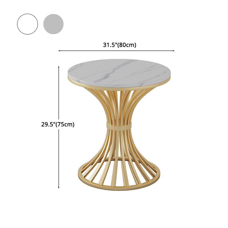 Style Glam 1/2/3/5 Pièces Table Ensemble Gold Base and Stone Top Kitchen Set pour salle à manger