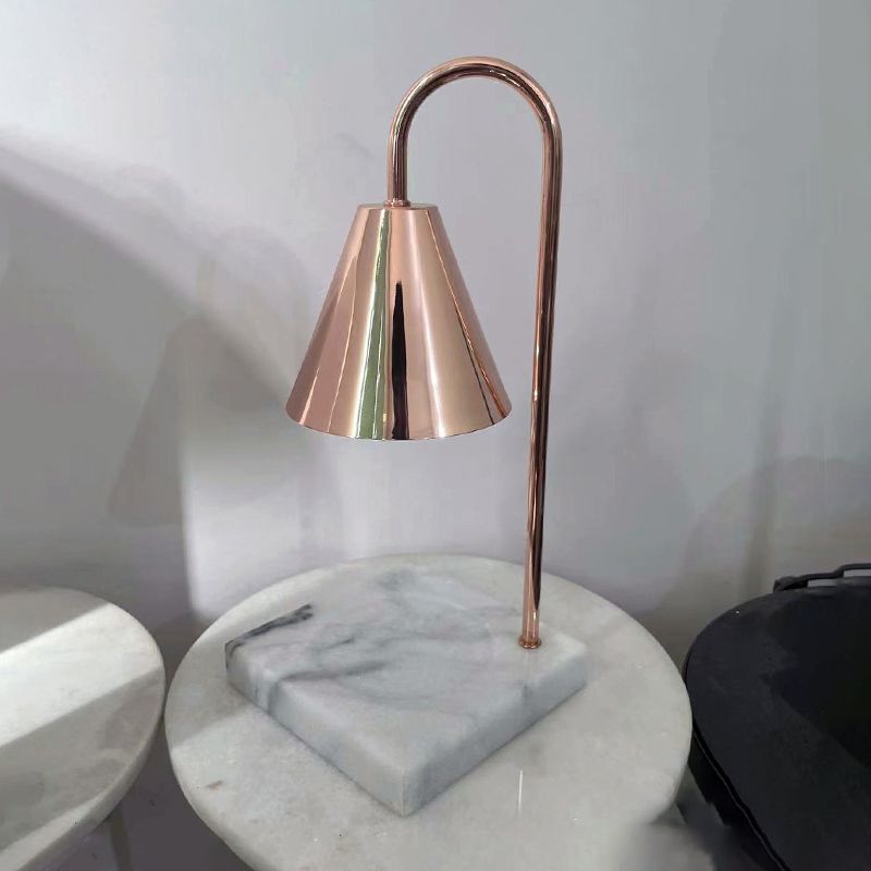 Postmodern Style Cone Shape Table Light Metal 1 Light Nightstand Lamps for Bedside