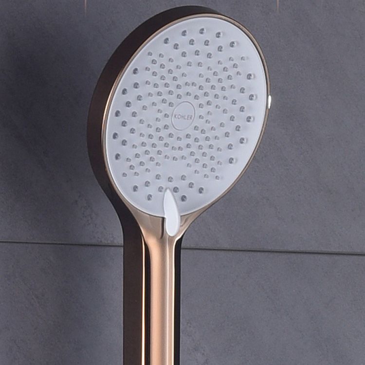 Wall Mounted Modern Round Metal Shower Brass Shower Head Shower Faucet
