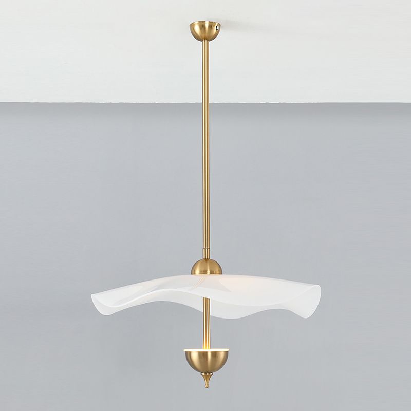 Acryl Bronze Led Hanging Lamp in moderne creatieve stijl Electroplate Metal Pendant Light