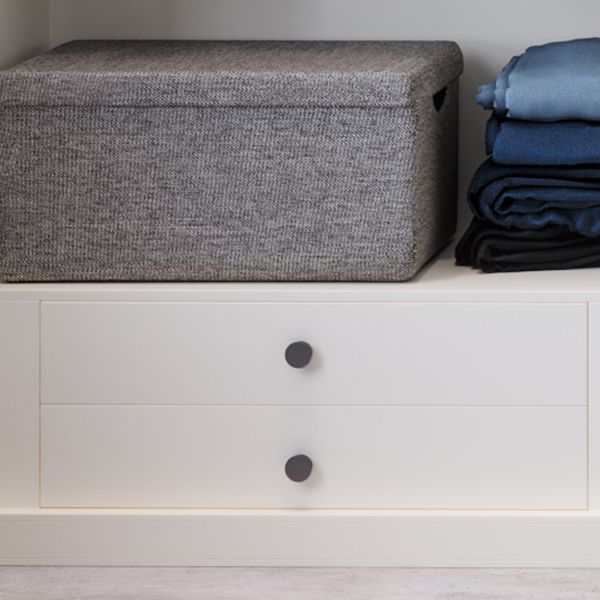 Engineered Wood Wardrobe Cabinet with Garment Rod Modern Wardrobe Closet