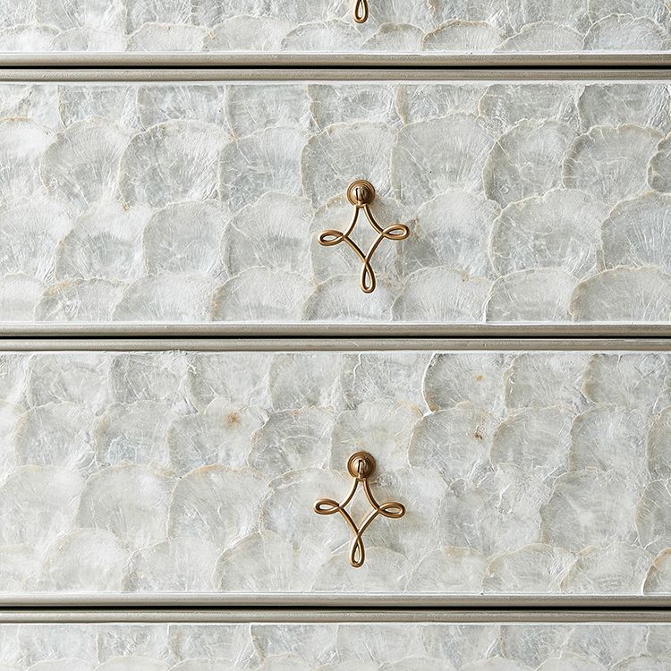 Stone Storage Chest Dresser Modern Storage Chest for Bedroom