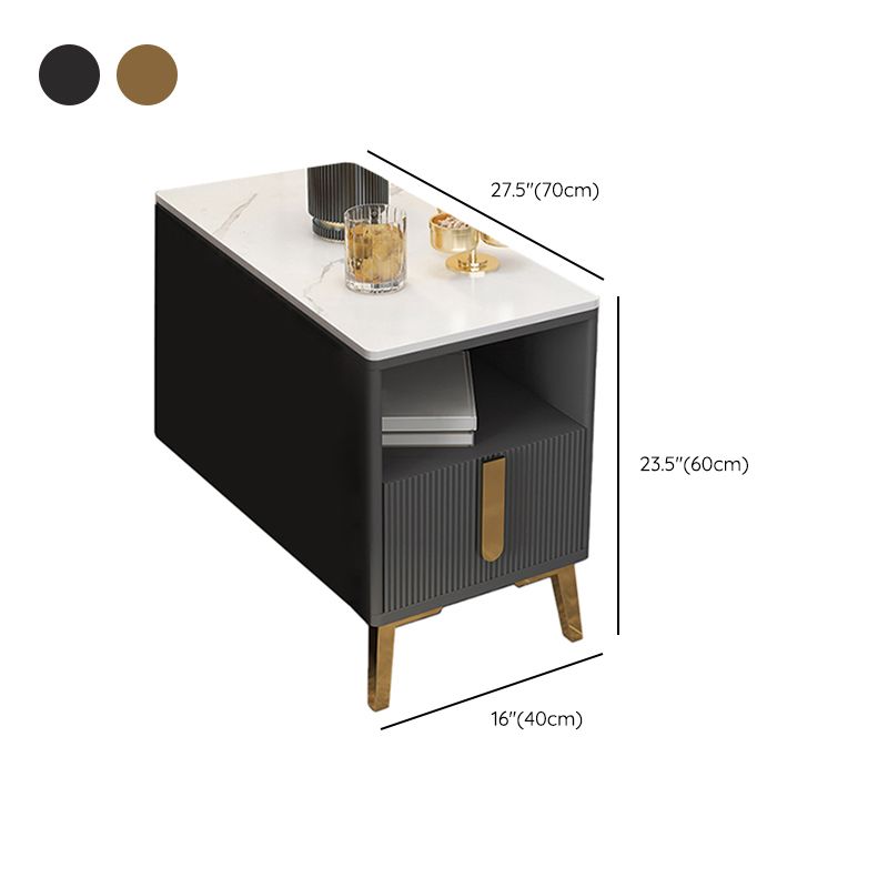 Modernistic Rectangular End Table Wooden Sofa Side Accent Table