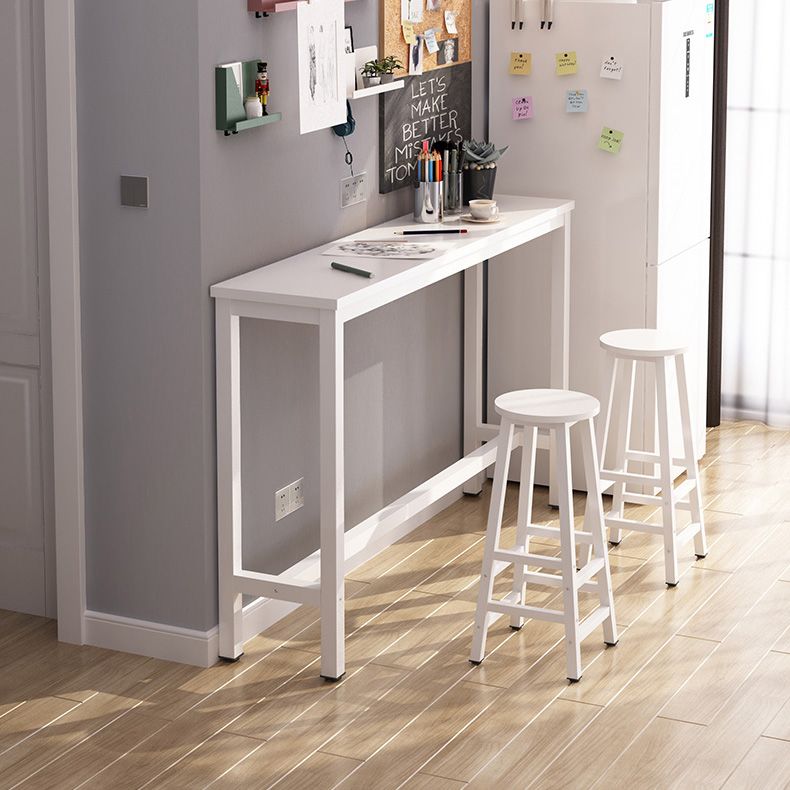 Rectangle Bar Table Contemporary Bar Table with Trestle Base