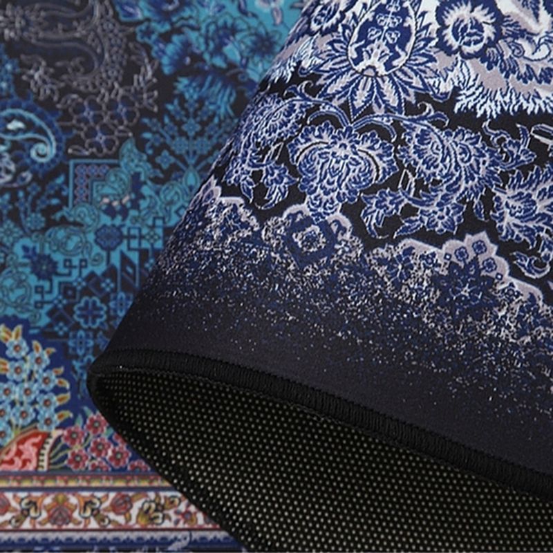 Traditional Tribal Totem Rug Polyester Indoor Rug Stain Resistant Area Carpet for Living Room