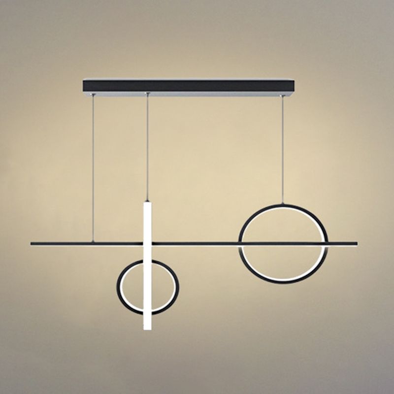 Modern Island Lighting Linear LED Ceiling Light for Dining Room